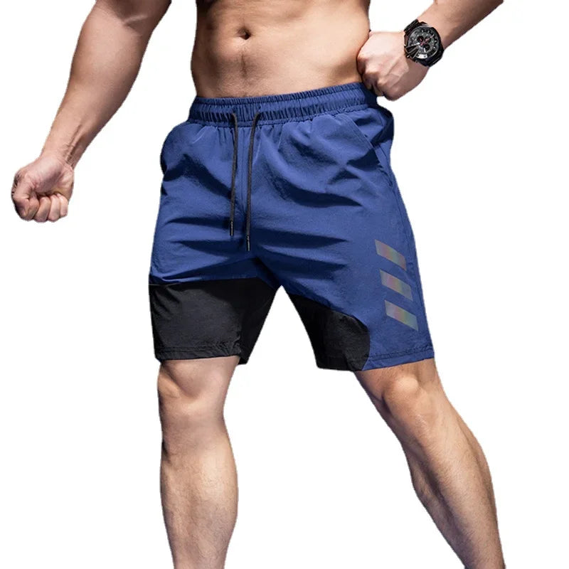 New Brand Gym Mens Sports Shorts Fitness Quick-dry Basketball Pants Personality Fashion Workout Training Breathable Shorts