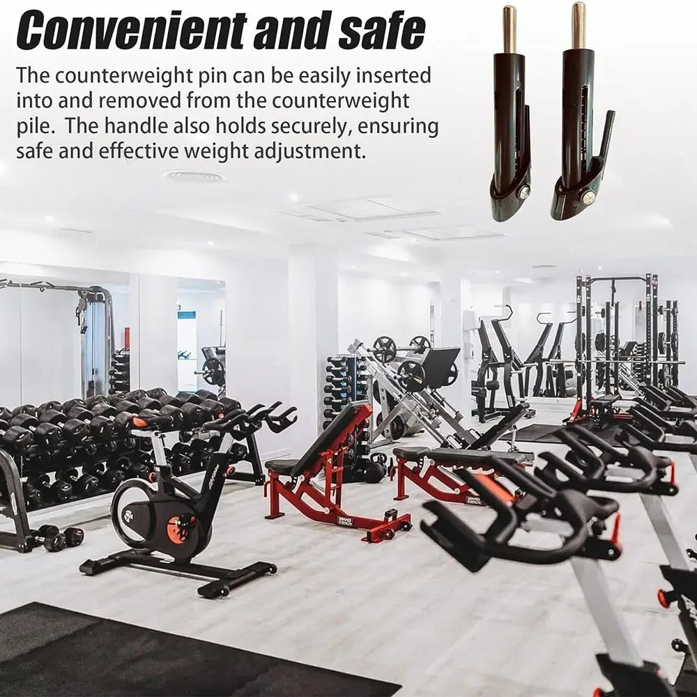 Universal Gym Accessories Gym Pin Fitness Equipment Security Lock Weight Reduction Latch Anti-Rust drop set pins gym - GabyFit Goods