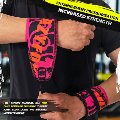 Wrist Wraps,GYM Strength Wrap, Street Workout Band muñequeras brace hand,Cotton Ripstop Fabric Weightlifting Wrist Support, - GabyFit Goods