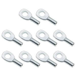 10pcs Gym Pulley Machine Cable Eyelet Terminal Wire Rope Port Joint Stopper Gym Gyms Steel Wire Gym Pulley Machine Cable Eyelet