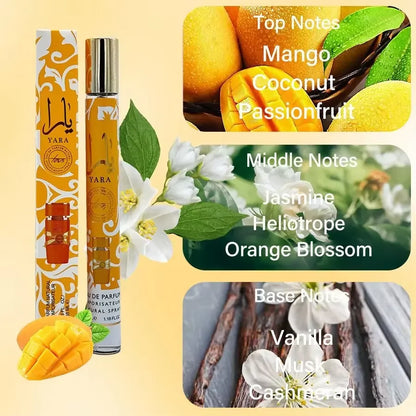 4PCS 35ml High Quality Arabian Yara Perfumes Men's Women Eau De Toilette Long-lasting Floral Fragrance Cologne Portable Perfume - GabyFit Goods