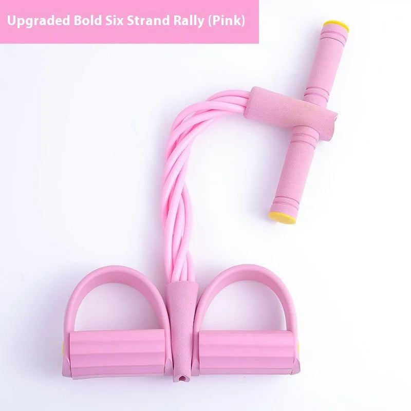 Multifunction Tension Rope Resistance Band Elastic Pedal Puller Leg Stretching Slimming Training Portable Fitness Equipment - GabyFit Goods