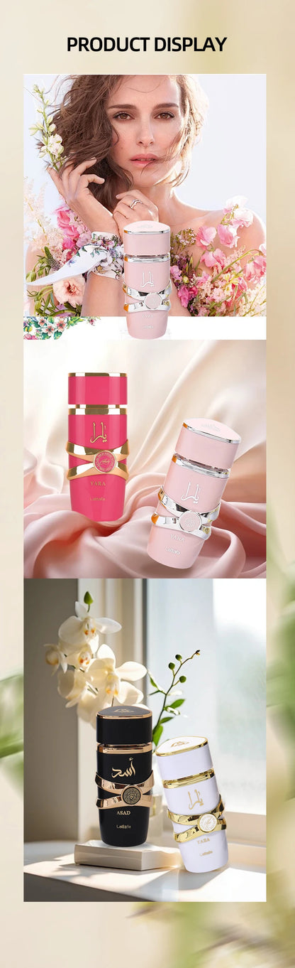 Lattafa Yara Perfume Eau De Parfum Original Arab Perfumes Arabian Perfume High Quality Pheromones Perfume For Women For Men - GabyFit Goods
