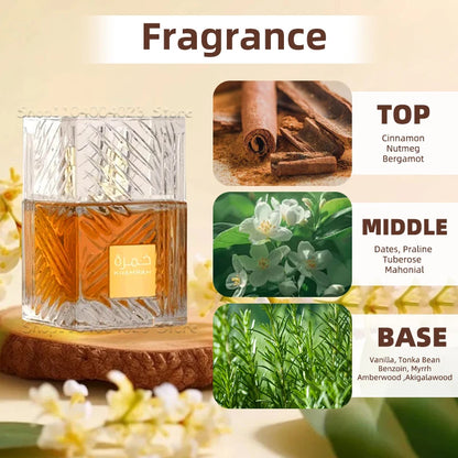 Lattafa Khamrah Perfume Eau de Parfum Spray Original Arabian Perfume Aromatic Spicy Fragrance For Women For Men For Evening Wear - GabyFit Goods