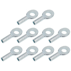 10pcs Gym Pulley Machine Cable Eyelet Terminal Wire Rope Port Joint Stopper Gym Gyms Steel Wire Gym Pulley Machine Cable Eyelet