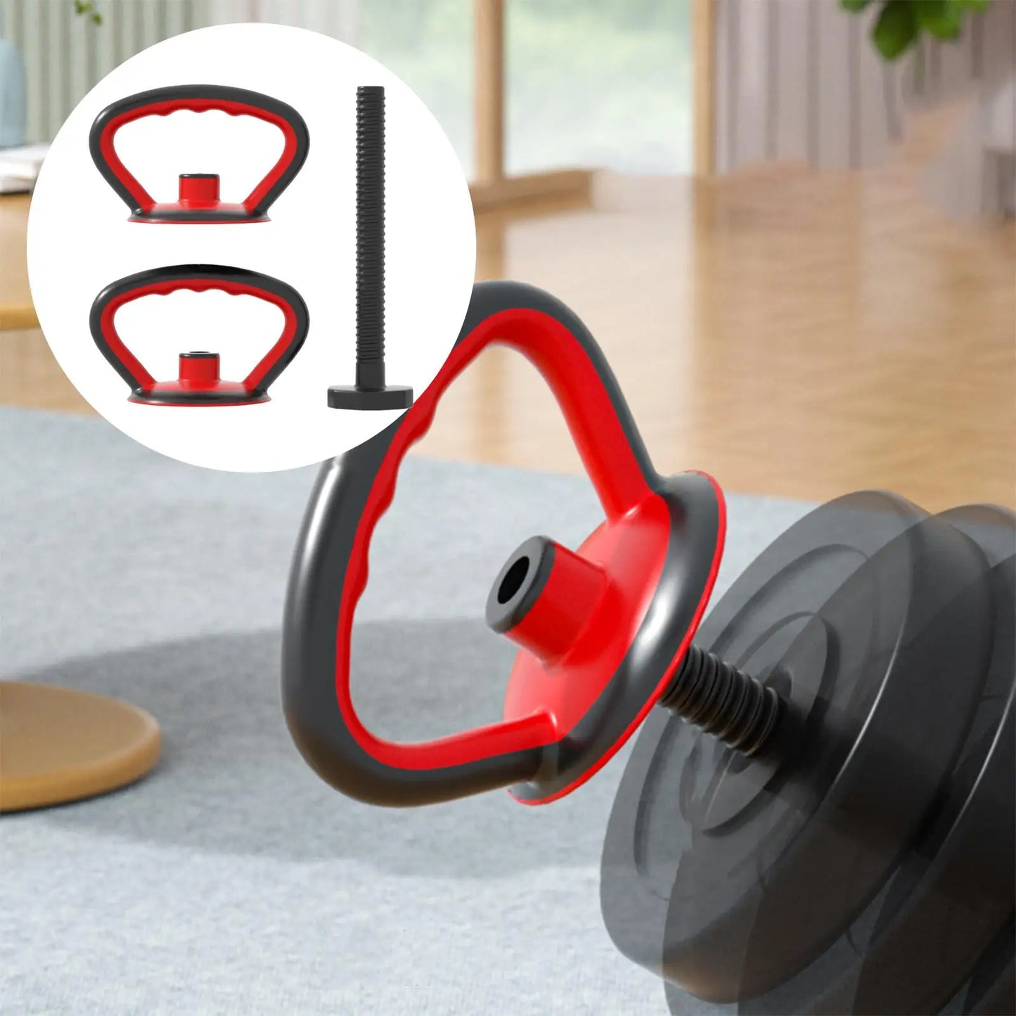 Kettlebell Handle Weight Grip Dumbbell Push up Kettlebell Grip Kettlebell Bar for Sports Training Gym Gym Bag Outdoor - GabyFit Goods