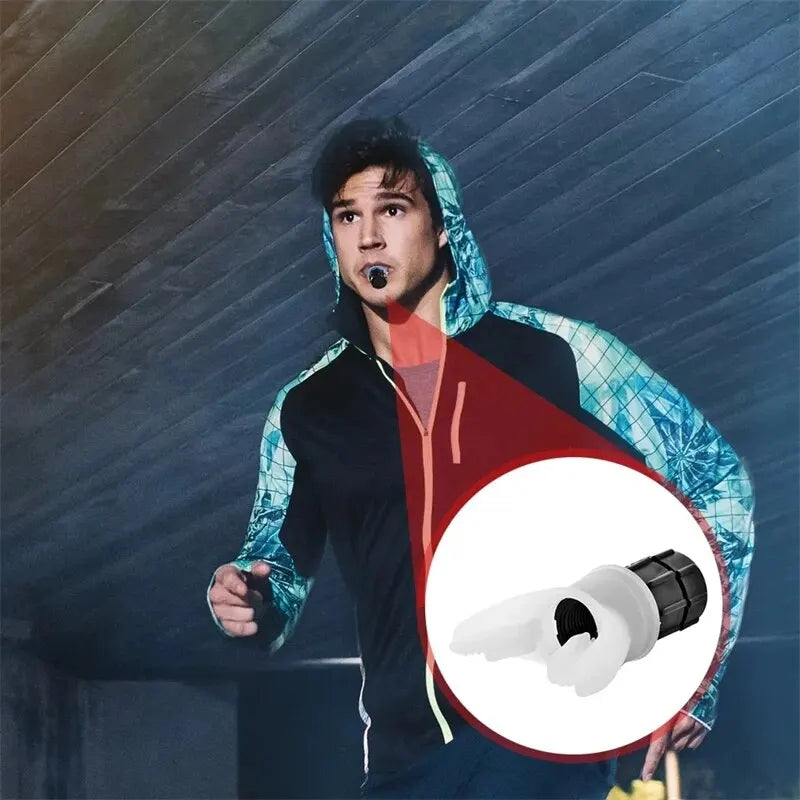 Breathing Trainer Lung Respirator Fitness Equipment Respiratory Silicone High Altitude Training Outdoor Expiratory Exercise Tool - GabyFit Goods