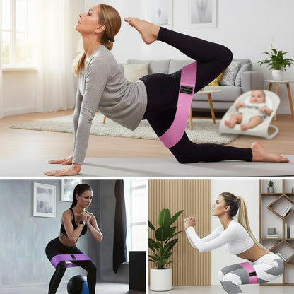 Fabric Resistance Bands Set for fitness workouts at home