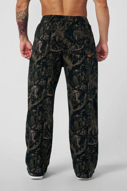 2025 men New style Spring  American digital camouflage print  sports fitness Trousers loose and versatile tide wide-leg pants