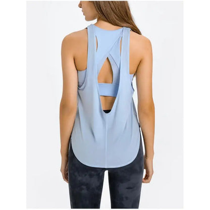 Sports for Fitness Top Shirt Women Yoga Gym Clothing with Bar Vest Beauty Back Tight Running Shirts Gym Workout Pilates Blouse