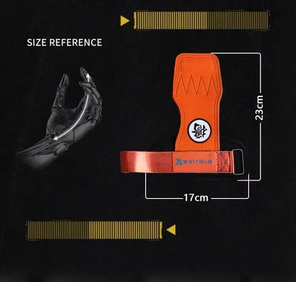 1Pair Gym Pads Cowhide Gym Gloves Grips Anti-Skid Weight Power Belt Lifting Pads Deadlift Belt Workout Palm Protection Lu - GabyFit Goods