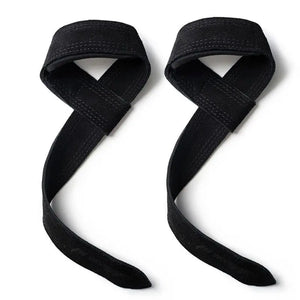 1Pair 4mm Cowhide Weight lifting Wrist Straps Fitness Bodybuilding Training Gym lifting straps NonSlip Gym Grip Deadlift Pull-up