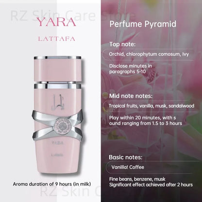 Yara Asad Perfume Hombre Women Musk Vanilla Cologne Men De Mujer Fragrance Sets Candy Lattafa Khamrah Perfumes Originales 100ml - GabyFit Goods