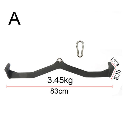 Home Gym Fitness Rowing V-Bar Pully Cable Machine Attachments Biceps Triceps Back Blaster Handle Pull Down Hand Grips