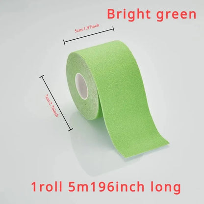 Sports Tape Muscle Patch Width 5cm1.97inch Length 5m196inch Lift Chest Tape Anti Sagging Knee Elbow Stretch Fitness Brace - GabyFit Goods