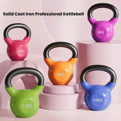 Kettlebell Fitness for Men and Women Home Gym 8KG Weighted Ball Dumbbell for Deep Squats Abdomen Slimming Arm Butt Training