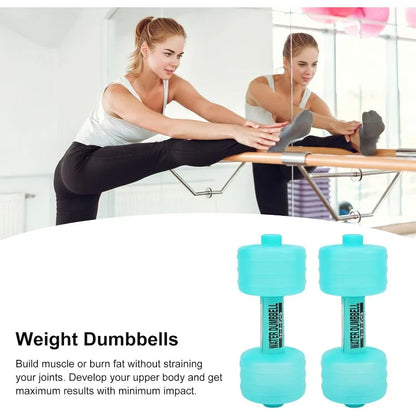 1kg Weight Loss Water Dumbbell Adjustable Gym Exercise Equipment Home Fitness Gym for Fitness Aquatic Barbell Gym Weight Loss - GabyFit Goods