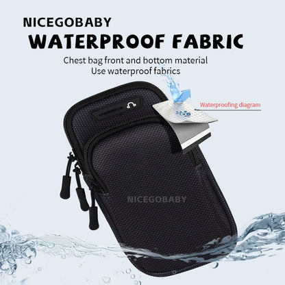 Arm Bag Waterproof sports phone case Money Key Outside Sports Running Fitness Simple Arm Bag with nicegobaby Wrist Bag - GabyFit Goods