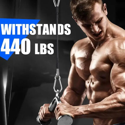 Gym Cable Extension For Home Gym Accessories For Tricep Pull Down And Leg Extensions Machine Fitness Rally Rope 1/2pcs - GabyFit Goods