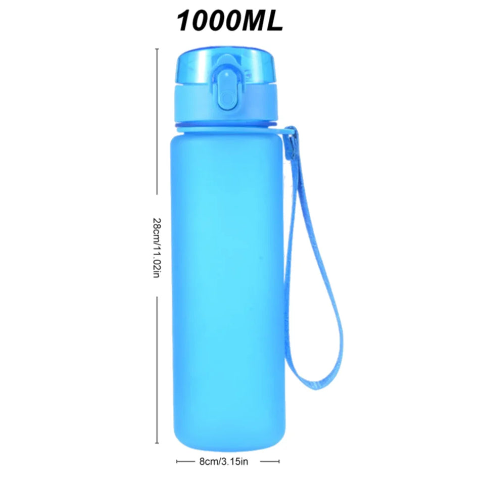 1000ML Sports Water Bottle Leak Proof Drink Bottle Outdoor Travel Portable Gym Fitness Jugs for Office Gym Outdoor Sports