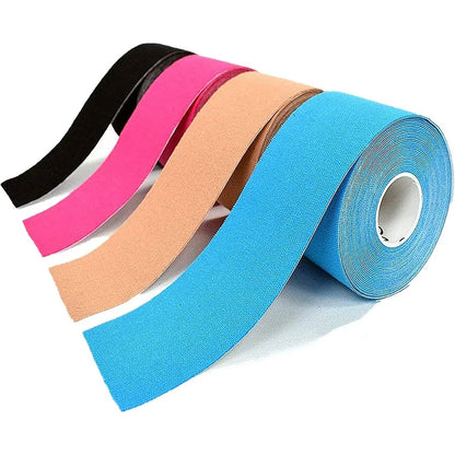 5cm*5m Sport Kinesiology Tape Athletic Elastic Kneepad Muscle Pain Relief Knee Taping Fitness Running Tennis Swimming Football - GabyFit Goods