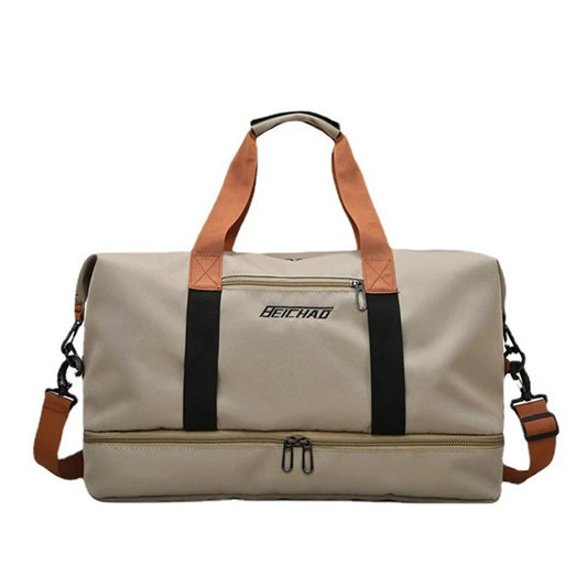 Gym Bag Travel Fitness Bag for Women Large Capacity Men's Sports Luggage bag Waterproof Female Messenger Bag Dry And Wet Handbag - GabyFit Goods