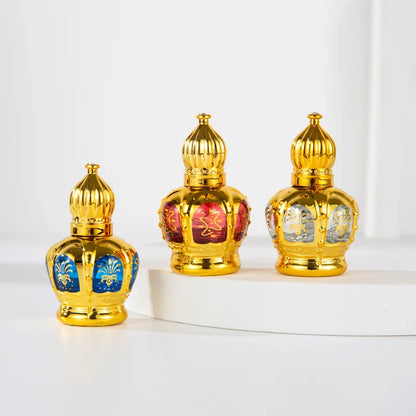 12ml Middle East Dubai Style Glass Roller Ball Perfume Bottle Portable Cosmetic Vials Empty Containers