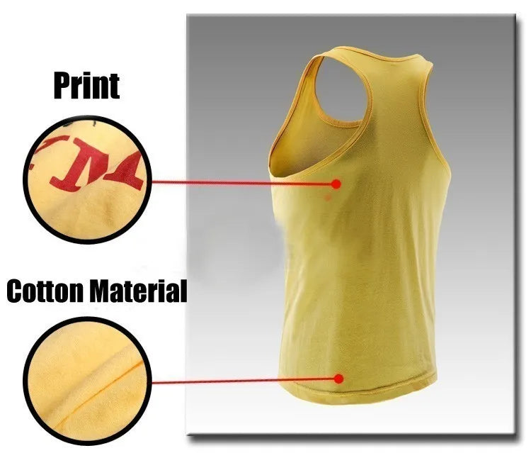 Muscle Mens Bodybuilding Stringer Tank Top gym Clothing Y back Fitness sleeveless vest shirt Weightlifting singlets - GabyFit Goods