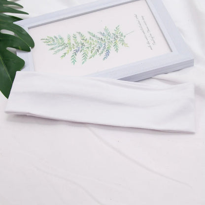 Elastic Cotton HairBand Fashion Headbands for Women Men Solid Running Fitness Yoga Hair Bands Stretch Makeup Hair Accessories - GabyFit Goods