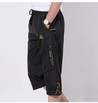 Men Big Size Surf Shorts Plus Beach Shorts Men Swimming Shorts Quick Drying Board Short Sports Pants with Inside Network Lining
