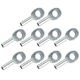 10pcs Gym Pulley Machine Cable Eyelet Terminal Wire Rope Port Joint Stopper Gym Gyms Steel Wire Gym Pulley Machine Cable Eyelet