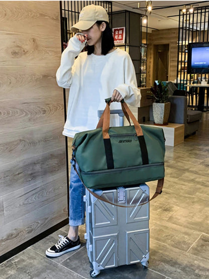 Gym Bag Travel Fitness Bag for Women Large Capacity Men's Sports Luggage bag Waterproof Female Messenger Bag Dry And Wet Handbag - GabyFit Goods