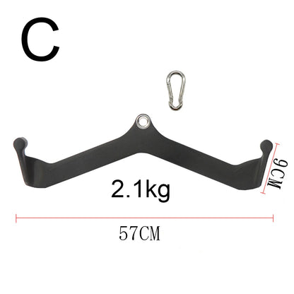 Home Gym Fitness Rowing V-Bar Pully Cable Machine Attachments Biceps Triceps Back Blaster Handle Pull Down Hand Grips