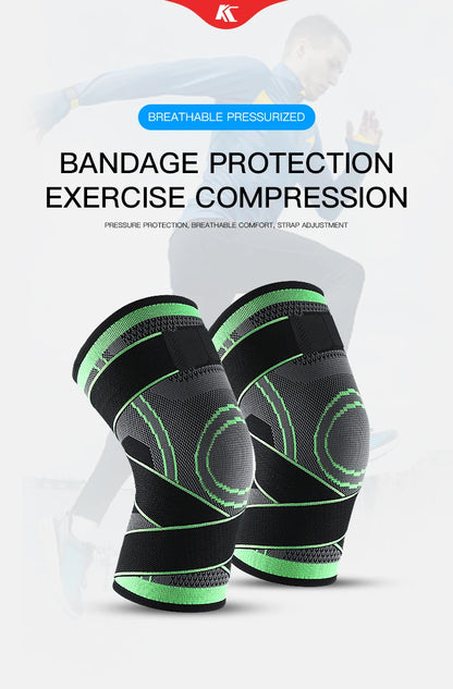 Sports Compression Knee Brace Elastic Support Pads Knee Pads Fitness Equipment Volleyball Basketball Cycling 2023 - GabyFit Goods