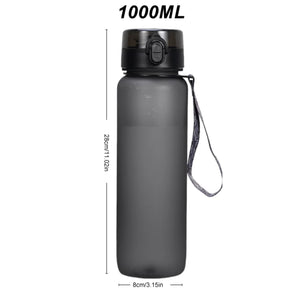 1000ML Sports Water Bottle Leak Proof Drink Bottle Outdoor Travel Portable Gym Fitness Jugs for Office Gym Outdoor Sports
