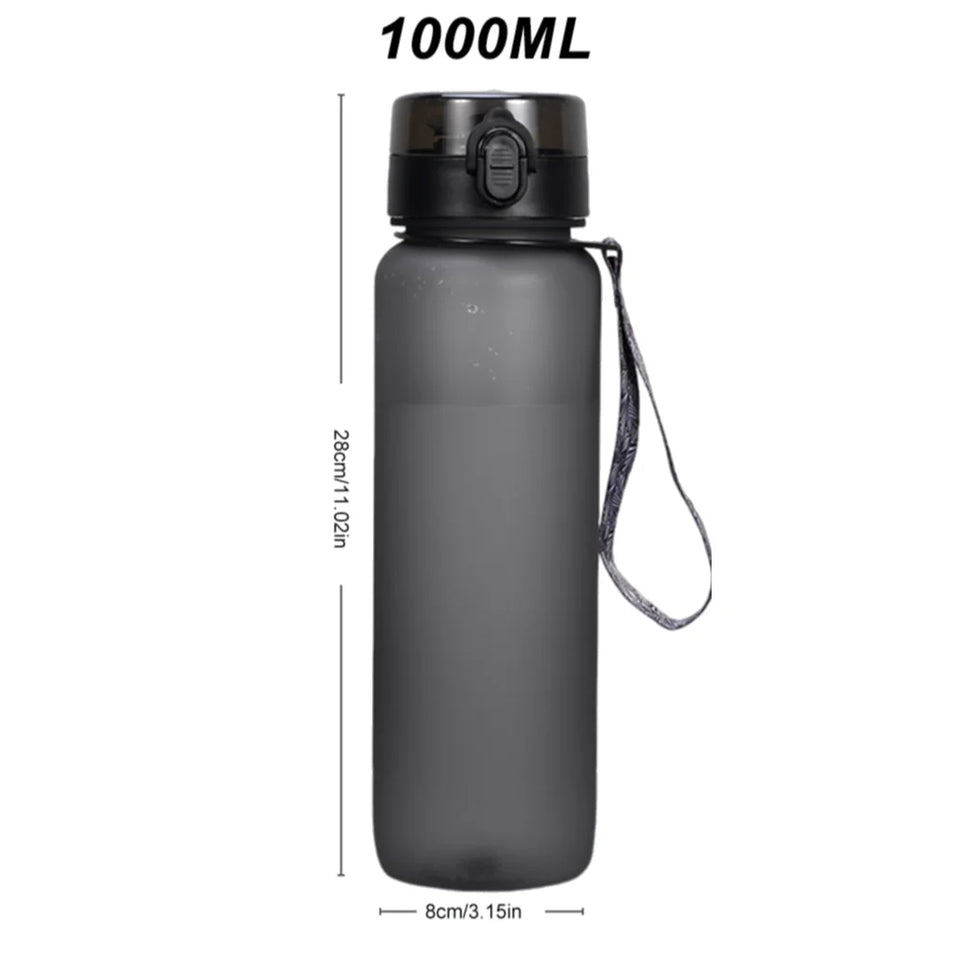 1000ML Sports Water Bottle Leak Proof Drink Bottle Outdoor Travel Portable Gym Fitness Jugs for Office Gym Outdoor Sports