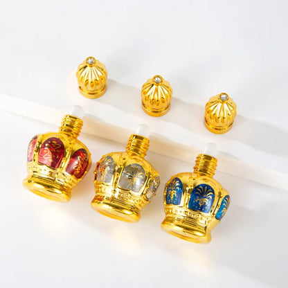12ml Middle East Dubai Style Glass Roller Ball Perfume Bottle Portable Cosmetic Vials Empty Containers