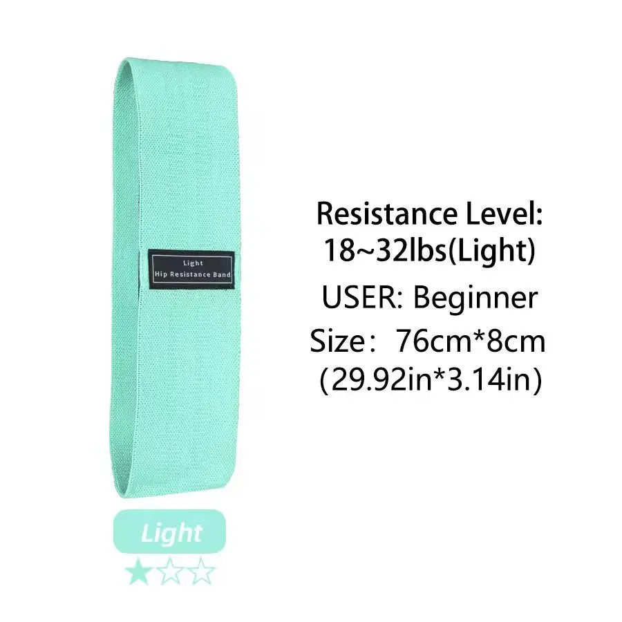 Squat glute workout Non-slip trainer thick band Fabric Resistance Elastic Booty Bands Stretch Fitness Strips Loops Yoga Equipmet - GabyFit Goods