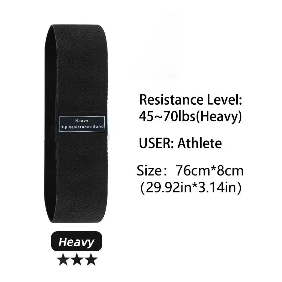 Fabric Resistance Hip Booty Bands Glute Thigh Elastic Workout Bands Squat Circle Stretch Fitness Strips Loops Yoga Gym Equipment - GabyFit Goods