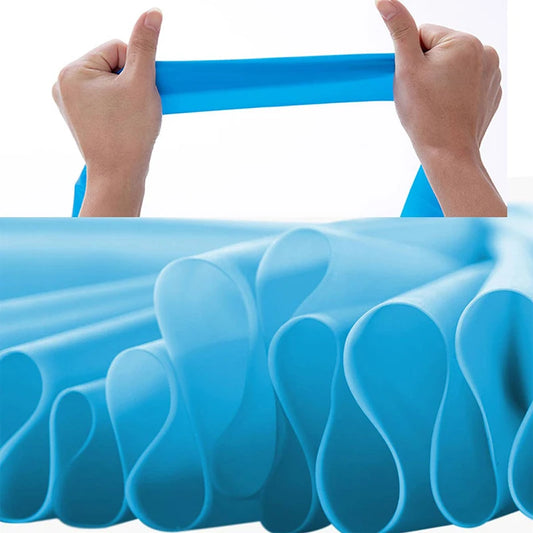 Yoga Pilates Elastic Resistance Band Fitness Training Band 150cm Fitness Elastic Rubber Gym Natural Rubber - GabyFit Goods
