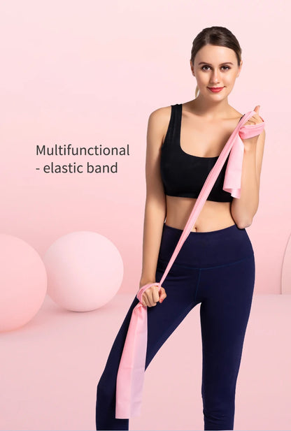 Yoga Pilates Elastic Resistance Band Fitness Training Band 150cm Fitness Elastic Rubber Gym Natural Rubber - GabyFit Goods