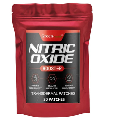Performance Formula Nitric Oxide Booster Transdermal Patches - 30 Patches for Enhanced Stamina & Endurance One Month Supply