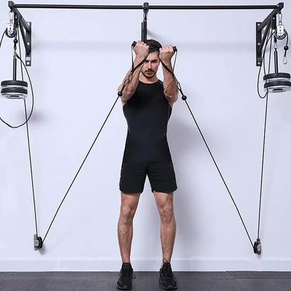 Wall-mounted Gym Home Rotating Silent Pulley Bearing Pulley for DIY Gym Equipment Pulley Block Stainless Steel Mute BearingWheel - GabyFit Goods