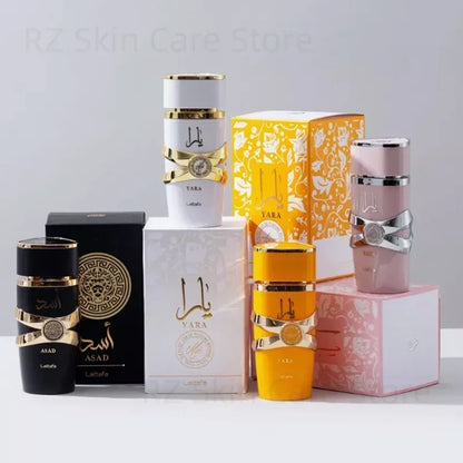 Yara Asad Perfume Hombre Women Musk Vanilla Cologne Men De Mujer Fragrance Sets Candy Lattafa Khamrah Perfumes Originales 100ml - GabyFit Goods
