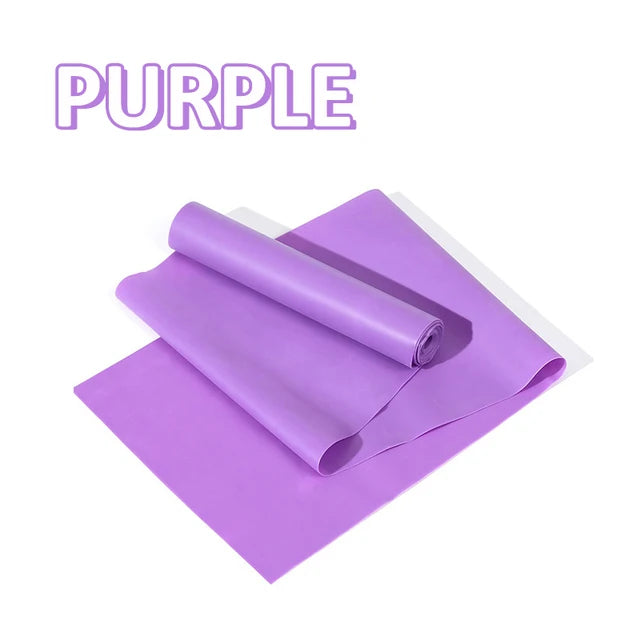 Yoga Pilates Elastic Resistance Band Fitness Training Band 150cm Fitness Elastic Rubber Gym Natural Rubber - GabyFit Goods