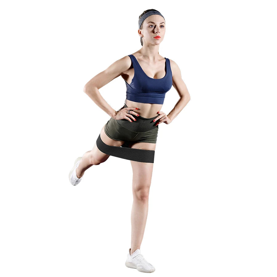 Fabric Resistance Hip Booty Bands Glute Thigh Elastic Workout Bands Squat Circle Stretch Fitness Strips Loops Yoga Gym Equipment - GabyFit Goods