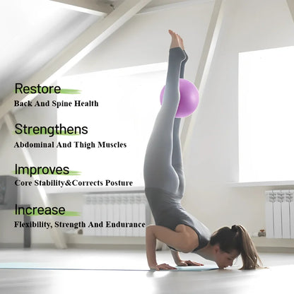 Yoga Pilates Explosion-Proof Ball Exercise Gymnastic Fitness Balance Gym Core Indoor Training Mini Balls Small Therapy Improves - GabyFit Goods