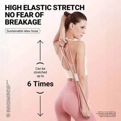8-shaped Resistance Bands Tensioner Yoga Tension Rope Yoga Gym Fitness Pulling Chest Expander Exercise At Home Gym - GabyFit Goods