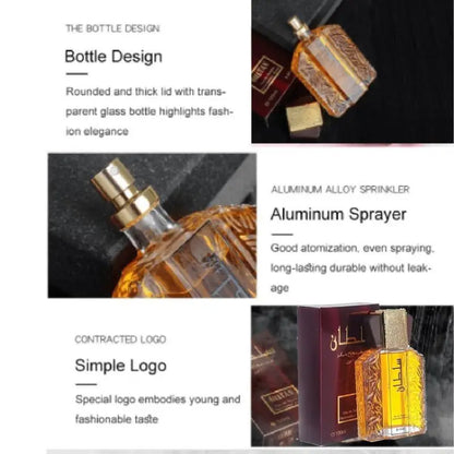 100ml Original Men's Perfume Lasting Fragrance Floral Scent Golden Earl  Arabian Dubai Perfumes Hombres Originales Daily Dating - GabyFit Goods