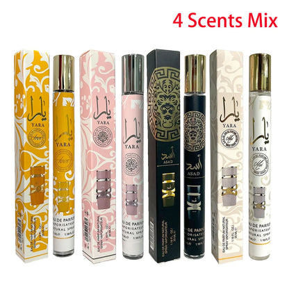 4PCS 35ml High Quality Arabian Yara Perfumes Men's Women Eau De Toilette Long-lasting Floral Fragrance Cologne Portable Perfume - GabyFit Goods
